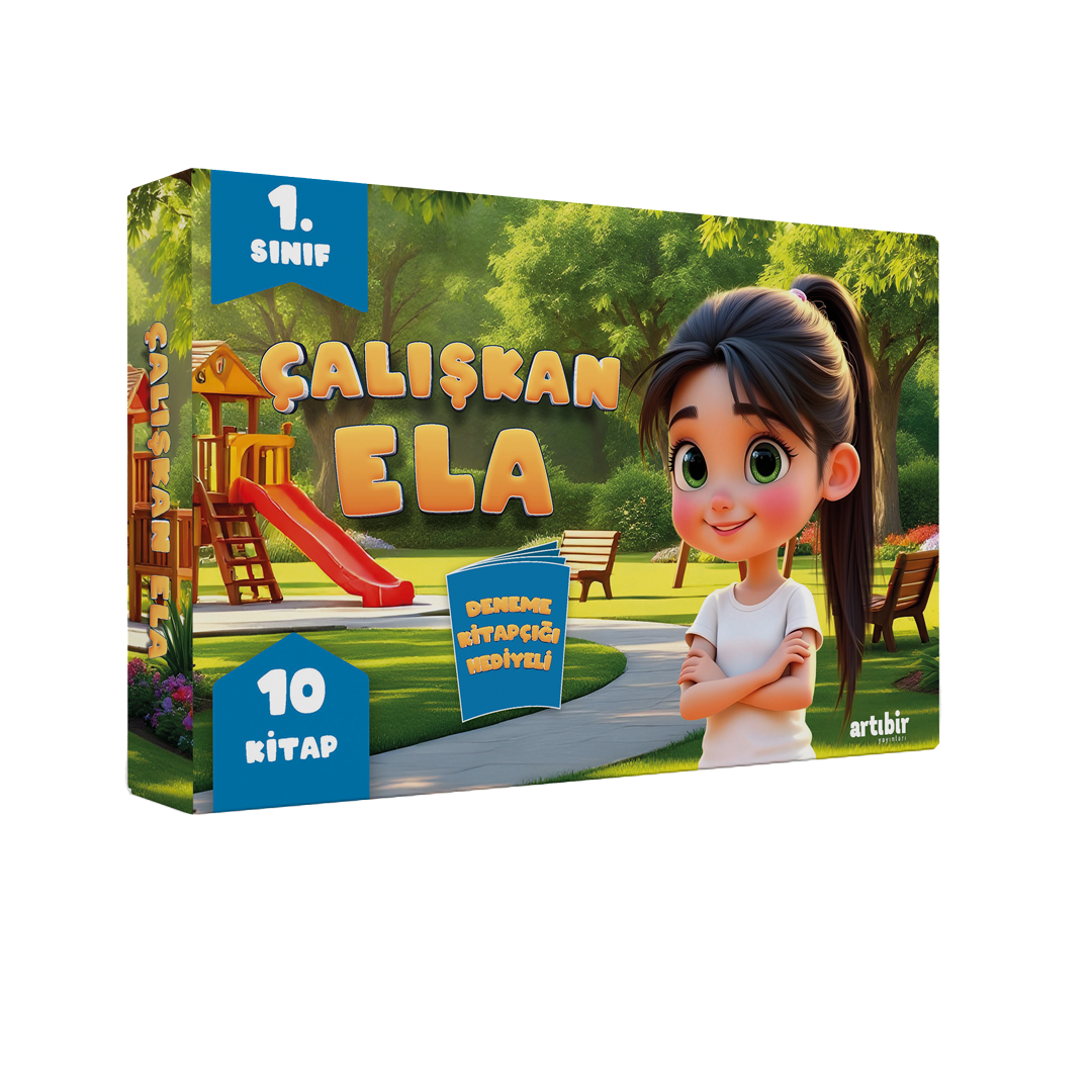 Artı Bir Yayınları - Çalışkan Ela 1. Sınıf 10 Lu Okuma Seti + Çalışma Kitapçığı